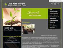 Tablet Screenshot of clearpaththerapy.com